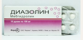 Диазолин. Инструкция по препарату, применение, цена, формы выпуска
