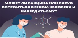 Может ли вакцина или вирус встроиться в геном человека и навредить ему?