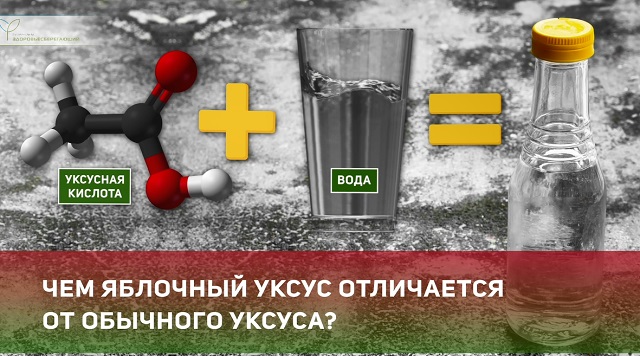 отличие яблочного уксуса