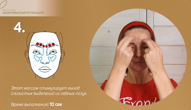 массаж точек 4