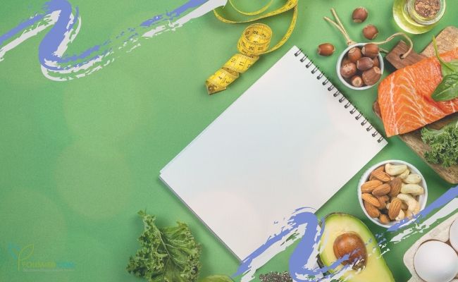 Кето-продукты и блокнот