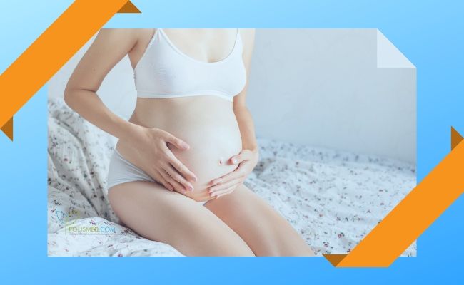 Живот беременной женщины