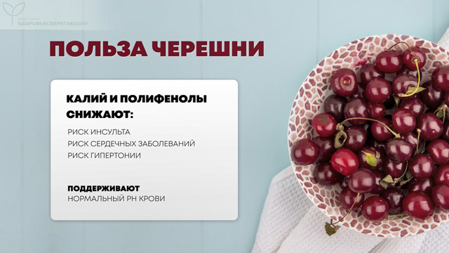 Польза черешни