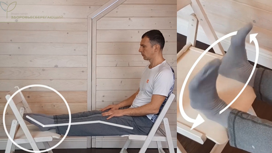 Вращение ступнями