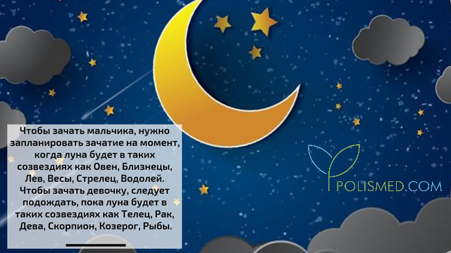 Планирование пола ребенка по фазам луны
